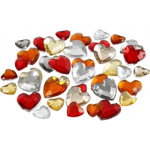 Strass - harmonie rouge - 6+10+14 mm - 252 pcs Strass - harmonie rouge - 6+10+14 mm - 252 pcs