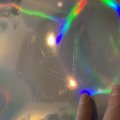 Image client Carte d�corative holographique - 50x70 cm - argent