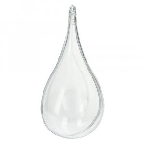 Goutte en plastique 110 mm - paquet de 20 - transparent séparable (PS) Goutte en plastique 110 mm - paquet de 20 - transparent séparable (PS)