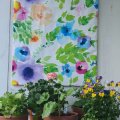 Image client Toile cirée Fleurs aquarelles