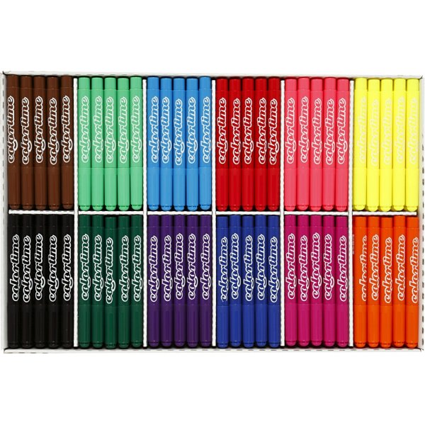 Crayons Colortime - couleurs standards - 5 mm - 24 pcs