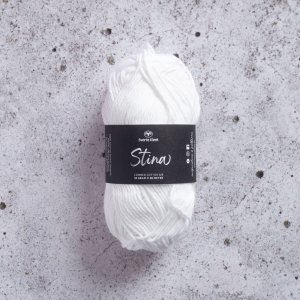 Fil Black Sheep Stina 8/8 50g - Blanc (204) Fil Black Sheep Stina 8/8 50g - Blanc (204)