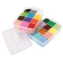 Perles en tube dans une bo�te de rangement 24 000 perles