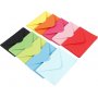 Enveloppe - couleurs mlanges - 11,5 x 16 cm - 10 x 10 pcs