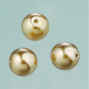 Perles de verre cire brillante 6 mm - marron clair 40 pcs. Perles de verre cire brillante 6 mm - marron clair 40 pcs.