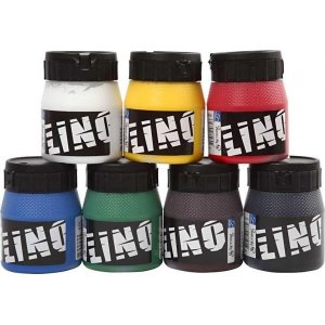 Peinture linoléum - couleurs mélangées - 7 x 250 ml Peinture linoléum - couleurs mélangées - 7 x 250 ml