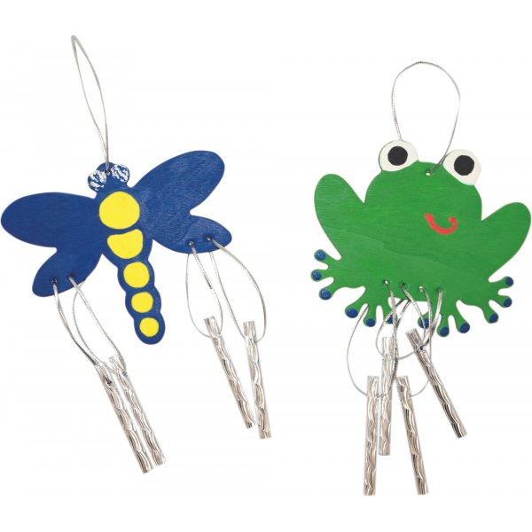 Carillons oliens - grenouille, libellule, dauphin et cheval - 12 pcs