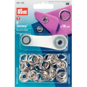 Boutons pression rivet Jersey br 18mm couleur argent 6 pcs Boutons pression rivet Jersey br 18mm couleur argent 6 pcs