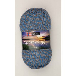 Fil Viking Chiffon de sport 50g - Gris/Bleu (570) SR Fil Viking Chiffon de sport 50g - Gris/Bleu (570) SR