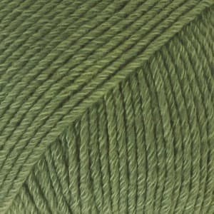 Fil DROPS Coton M�rinos Uni Color - 50 g - Vert for�t (11)