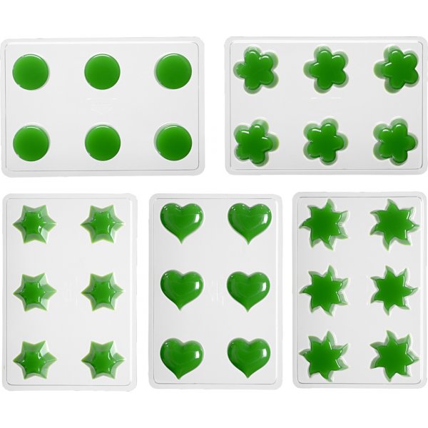 Formes de bougies - bougies flottantes - Fleur - coeur - soleil - toile - ronde