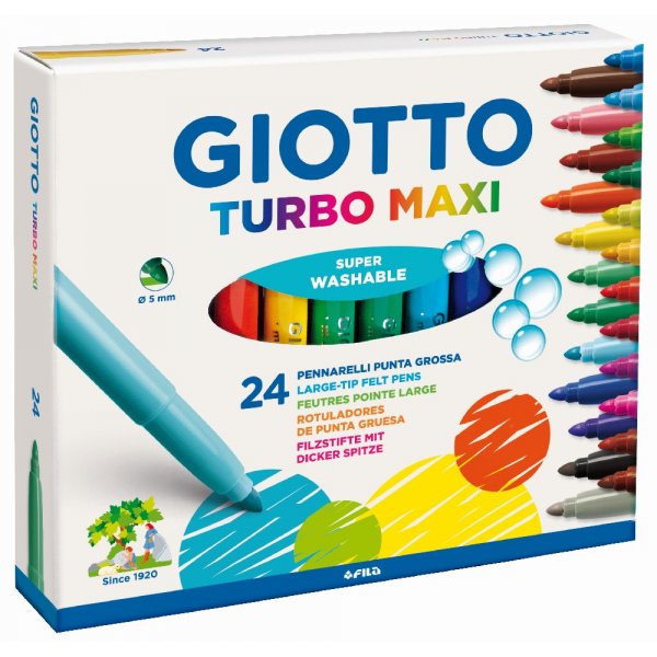 Feutres Giotto Turbo Maxi - paquet de 24