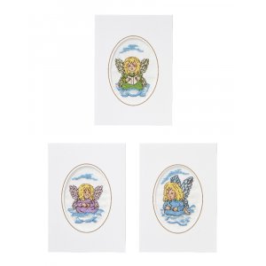 Kit de broderie Cartes - Anges 3-pack Kit de broderie Cartes - Anges 3-pack