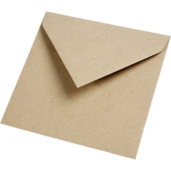 Enveloppe recyclée - naturel - 16 x 16 cm - 50 pcs Enveloppe recyclée - naturel - 16 x 16 cm - 50 pcs