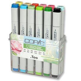Set Copic Marker - 12 stylos - Couleurs printanières Set Copic Marker - 12 stylos - Couleurs printanières
