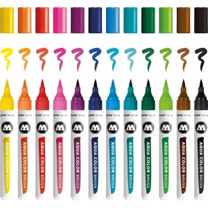 Marqueurs aquarelle Molotow Aqua Color Brush Marqueurs aquarelle Molotow Aqua Color Brush