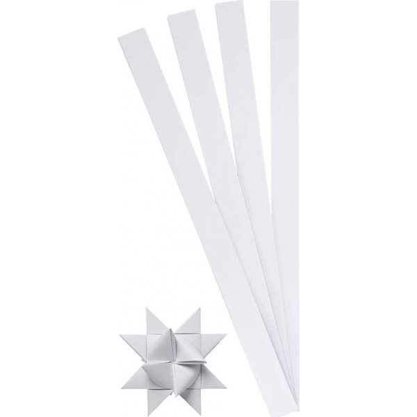 Bandes toiles - blanc - 6,5 cm - 100 bandes