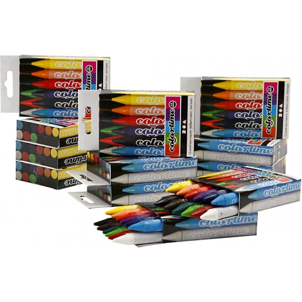 Crayons Colortime - couleurs mélangées - 12 pcs Crayons Colortime - couleurs mélangées - 12 pcs