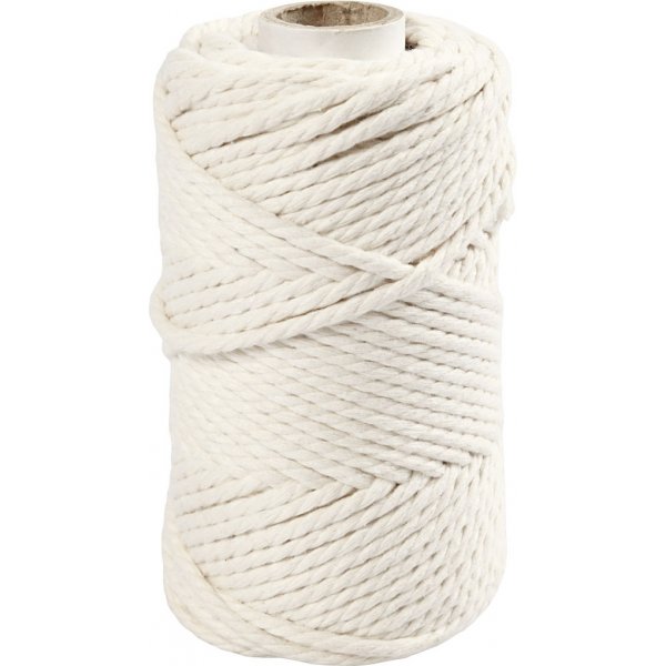 Fil macramé - blanc cassé - Ø4 mm - 55 m Fil macramé - blanc cassé - Ø4 mm - 55 m