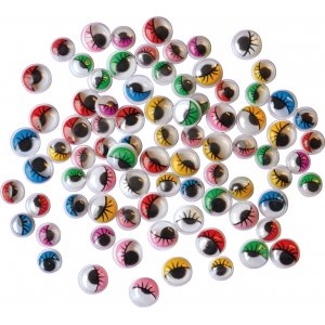 Yeux avec cils - 140 pcs Yeux avec cils - 140 pcs