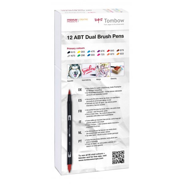 Tombow ABT Dual Brush, paquet de 12 de base