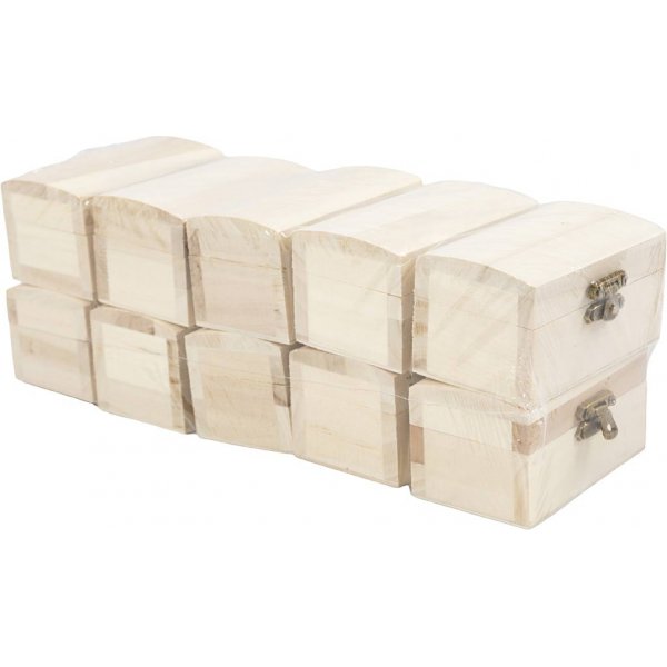 Coffre au trésor/boîte à bijoux - 9 x 5,2 x 4,9 cm - 10 pcs Coffre au trésor/boîte à bijoux - 9 x 5,2 x 4,9 cm - 10 pcs