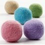 Perles de laine - couleurs pastel - 64 pcs