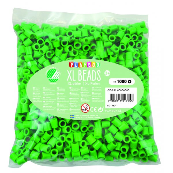 Perles de pipe XL 1000 pcs vert Perles de pipe XL 1000 pcs vert
