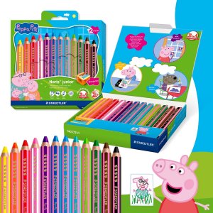 Crayons de couleur Greta Gris 3 en 1, couleurs assorties - Lot de 12 Crayons de couleur Greta Gris 3 en 1, couleurs assorties - Lot de 12