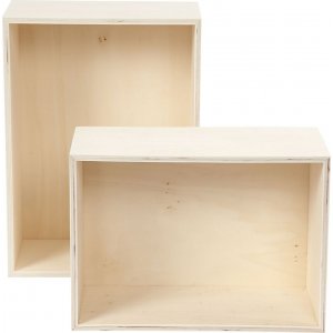 Boîtes de rangement - rectangle - 2 pcs Boîtes de rangement - rectangle - 2 pcs