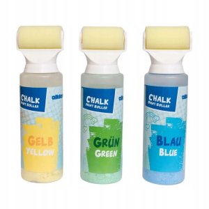 Rouleaux � craie en mousse multicolores, lot de 3 - Alldoro