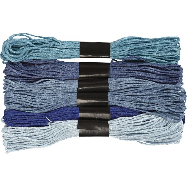 Fil  broder Harmony - harmonie bleue - 6 paquets
