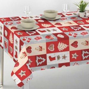 Toile cirée - Noël 3 Toile cirée en mélange PVC Toile cirée - Noël 3 Toile cirée en mélange PVC