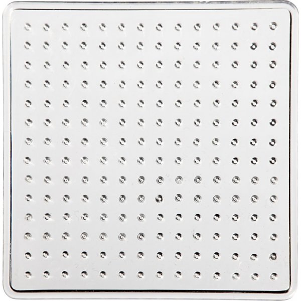 Assiettes perles - petits carrs - 10 pcs