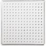 Assiettes perles - petits carrs - 10 pcs