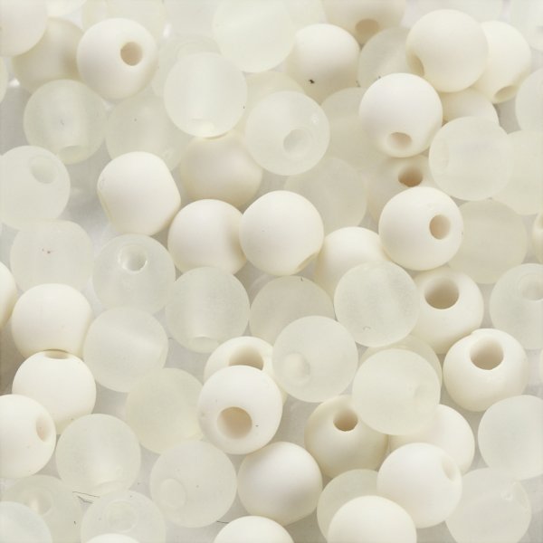 Perles en plastique - crème - 40 g