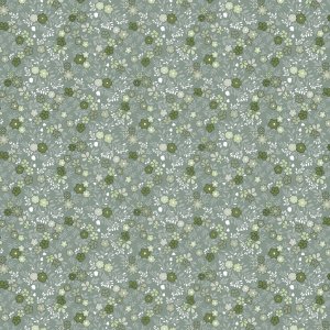 Toile cirée à motif de mini-fleurs - Verte Toile cirée à motif de mini-fleurs - Verte