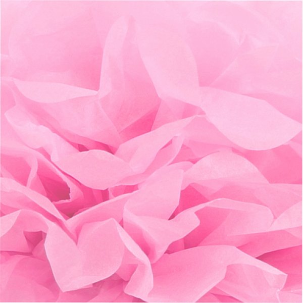 Pompons en papier - rouge clair - 3 pcs