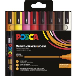 Poscaset PC-5M Couleurs Chaudes - 8 Crayons Poscaset PC-5M Couleurs Chaudes - 8 Crayons