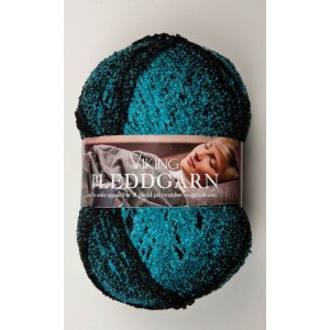 Fil Viking Fil à carreaux 350g - Turquoise/Noir (729) Fil Viking Fil à carreaux 350g - Turquoise/Noir (729)