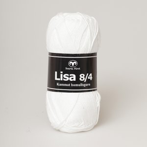 Fil Black Sheep Lisa 8/4 50g - Blanc (04) Fil Black Sheep Lisa 8/4 50g - Blanc (04)