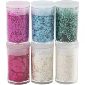 Mica et paillettes biod�gradables 6 x 7 ml