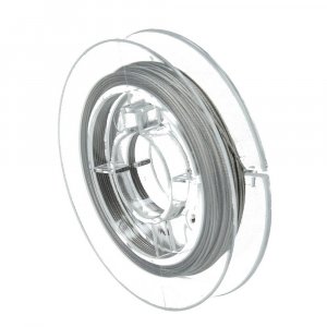 Fil à bijoux 0,38 mm - argent 10 m gaine nylon Fil à bijoux 0,38 mm - argent 10 m gaine nylon