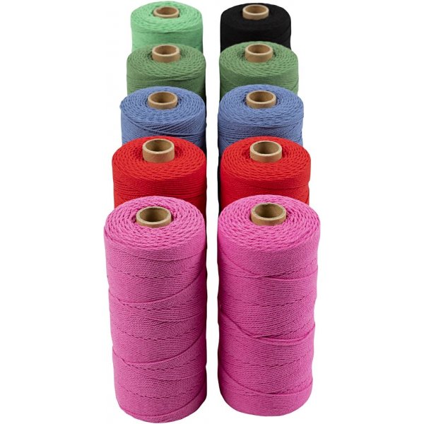 Fil  tricoter - couleurs fortes - 10 x 220 g