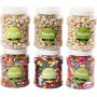 Perles en bois - couleurs et tailles mlanges - 6 x 400 ml