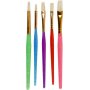 Pinceaux pour enfants - couleurs mlanges - 5 pcs