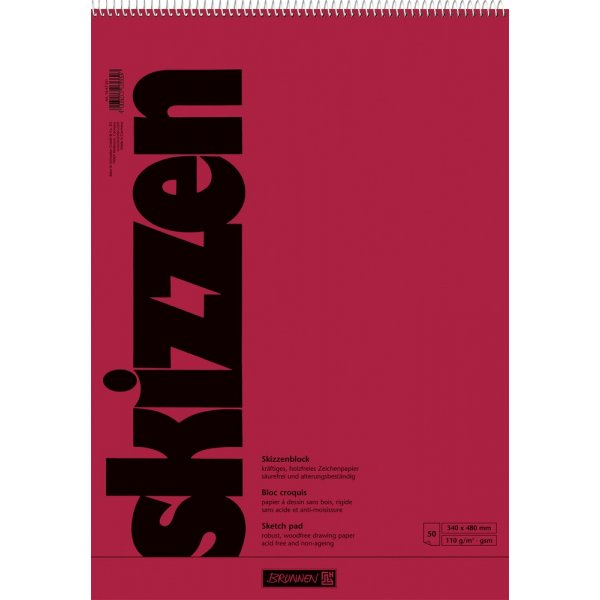 Carnet de croquis - 34x48cm 110g (50 pages)