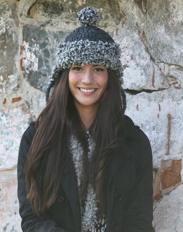 Patron tricot - Bonnet et chle  boucle