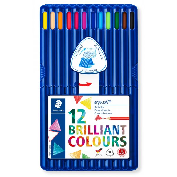 Crayons de couleur Ergo soft - 12 crayons