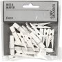 Mini pince  linge - blanc - 20 pcs